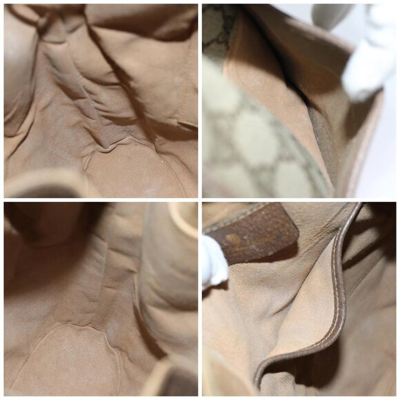 GUCCI Web Sherry Line GG Supreme Shoulder Bag Beige Red 41 02 033 Auth ep4290 - Picture 15 of 16